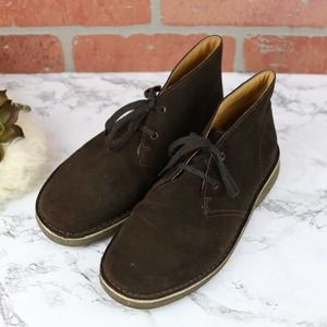 boys black desert boots